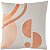 CAPA ALMOFADA LINHO APLIQUE BOUCLE ESTAMPA 45X45CM TERRACOTA - Imagem 1