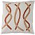 CAPA ALMOFADA LINHO APLIQUE BOUCLE ESTAMPA 45X45CM TERRACOTA - Imagem 1