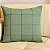 CAPA DE ALMOFADA TECIDO BOUCLE DRAPEADA VERDE CLARO  50X50CM - Imagem 1