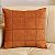 CAPA DE ALMOFADA TECIDO BOUCLE DRAPEADA TERRACOTA 50X50CM - Imagem 1