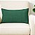 CAPA DE ALMOFADA RETANGULAR BAGUETE LINHAO VERDE ESCURO 30x50 CM - Imagem 1