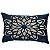 CAPA ALMOFADA RETANGULAR LINHO APLIQUE BOUCLE AZUL  30X50 CM - Imagem 1