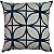 CAPA DE ALMOFADA LINHO APLIQUE BOUCLE AZUL MARINHO 45x45 CM - Imagem 1