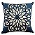 CAPA DE ALMOFADA LINHO APLIQUE BOUCLE AZULMARINHO 45x45 CM - Imagem 1