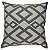 CAPA DE ALMOFADA LINHO APLIQUE BOUCLE CINZA ESCURO 45x45CM - Imagem 1