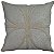 CAPA DE ALMOFADA LINHO  APLIQUE BOUCLE BEGE ESCURO  45x45 CM - Imagem 1