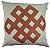 CAPA DE ALMOFADA LINHO COM APLIQUE BOUCLE TERRACOTA 45x45CM - Imagem 1