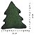 ALMOFADA ARVORE NATAL BOUCLE  VERDE  35X45CM - Imagem 2