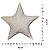 ALMOFADA ESTRELA NATAL BOUCLE BRANCA 43x43CM - Imagem 3