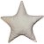 ALMOFADA ESTRELA NATAL BOUCLE BRANCA 43x43CM - Imagem 2