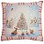 Kit 03 CAPAS DE ALMOFADA LINHO TEMAS DE NATAL ROSE 45x45 - Imagem 2
