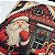 CAPA DE ALMOFADA LINHO CASA PAPAI NOEL NATAL VERMELHO 45x45 - Imagem 3