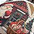 CAPA DE ALMOFADA LINHO CASA PAPAI NOEL NATAL VERMELHO 45x45 - Imagem 2