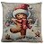 CAPA DE ALMOFADA LINHO GINGER BREAD NATAL 45x45CM - Imagem 2