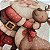 CAPA DE ALMOFADA LINHO PAPAI NOEL COM RENA NATAL 45x45CM - Imagem 3