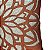 CAPA DE ALMOFADA LINHO COM APLIQUE BOUCLE  TERRACOTA 50X50CM - Imagem 2
