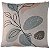 CAPA DE ALMOFADA LINHO FOLHAGEM VERDE SALMAO 45X45CM - Imagem 1