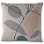 CAPA DE ALMOFADA LINHO FOLHAGEM VERDE SALMAO 45X45CM - Imagem 1