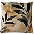 CAPA DE ALMOFADA LINHO FOLHAS RAMOS VERDE TERRACOTA 45X45CM - Imagem 1