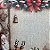 CAPA DE ALMOFADA LINHO PAPAI NOEL COM DUENDE 45x45CM - Imagem 2