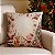 CAPA DE ALMOFADA LINHO PAPAI NOEL COM DUENDE 45x45CM - Imagem 1