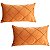 KIT 2 CAPAS ALMOFADA RETANGULAR BAGUETE TERRACOTA 30X50CM - Imagem 1