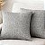 KIT 2 CAPAS DE ALMOFADA QUADRADA LINHAO CINZA 45x45CM - Imagem 1