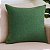 KIT 2 CAPAS DE ALMOFADA QUADRADA LINHAO VERDE ESCURO 45x45CM - Imagem 2
