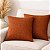 KIT 2 CAPAS DE ALMOFADA QUADRADA LINHAO TERRACOTA 45x45CM - Imagem 1