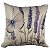 CAPA DE ALMOFADA LINHO FLORAL BORBOLETA LAVANDA 45X45 CM - Imagem 2