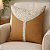 CAPA ALMOFADA LUXO LINHO APLIQUE BOUCLE COURO 45X45CM - Imagem 5
