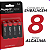 Kit Pilhas Alcalinas AA Pequena Com 08 Unidades 1.5v - Avant - Imagem 3
