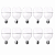 Kit 10 Lâmpadas Super Bulbo Led 40w 6500k Bivolt E27 - Elgin Branco-frio - Imagem 1