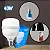 Kit 10 Lâmpadas Super Bulbo Led 40w 6500k Bivolt E27 - Elgin Branco-frio - Imagem 3