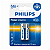 02 Pilhas Alcalina Aaa Philips Bateria 3a Palito Aaa - Imagem 1