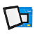 Luminária Plafon Preto LED Embutir Quadrada 12w 3000K Branca Morna Bivolt Elgin - Imagem 1