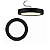 Luminária Plafon Preto LED Sobrepor Redonda 12w 3000K Branca Morna Bivolt Elgin - Imagem 2