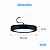 Luminária Plafon Preto LED Sobrepor Redonda 12w 6500K Branca Fria Bivolt Elgin - Imagem 2