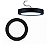 Luminária Plafon Preto LED Sobrepor Redonda 12w 6500K Branca Fria Bivolt Elgin - Imagem 3