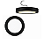 Luminária Plafon Preto LED Sobrepor Redonda 18w 3000k Branca Morna Bivolt Elgin - Imagem 4