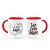Caneca Personalizada Alça e Interior Vermelho 320ml - Imagem 1