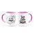 Caneca Personalizada Alça e Interior Rosa 320ml - Imagem 1