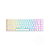 Teclado Mecânico Gamer Akko Shine Through Branco 65% 3068s V2 Switch Jelly Pink Rosa - Imagem 1