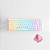 Teclado Mecânico Gamer Akko Shine Through Branco 65% 3068s V2 Switch Jelly Pink Rosa - Imagem 2