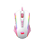 Mouse Gamer Redragon Ranger Lollipop Branco Com Rosa Rgb - Imagem 1