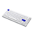 Teclado Gamer Akko Mod 007 Pc Blue On White Switch Piano - Imagem 2