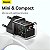 Fonte Carregador Baseus Tipo C GaN5 Turbo Mini 1C 30W Preto - Imagem 13