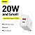Fonte Carregador Baseus Compact Rápido Carregamento USB A e Tipo C 20W Branco - Imagem 11