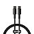 Cabo USB-C para USB-C Baseus Tungsten Gold 100W 1m Preto - Imagem 1