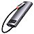 Hub Tipo USB-C Baseus Metal Gleam 6 Portas USB-C para HDMI +3x USB3.0 + PD (Carregamento) + RJ45 Cinza - Imagem 6